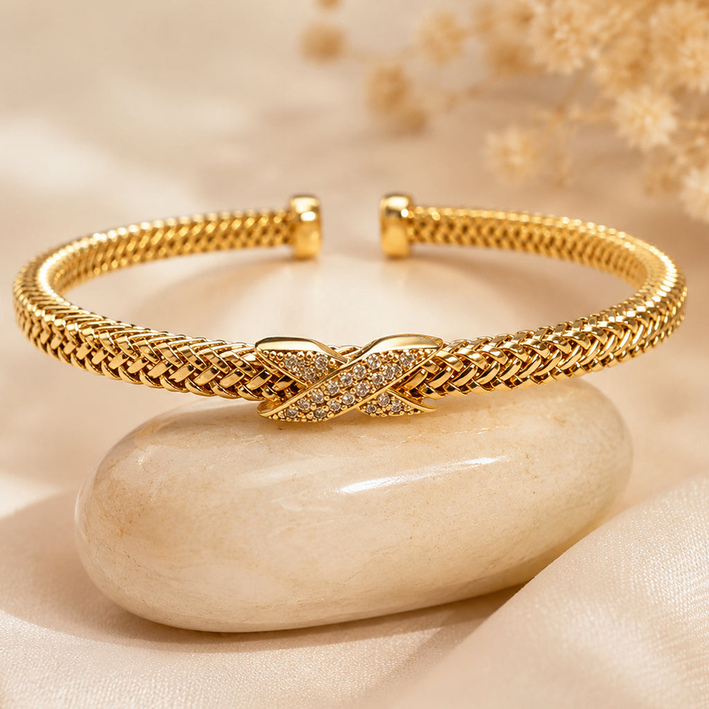 Celeste Weave Cuff Bracelet