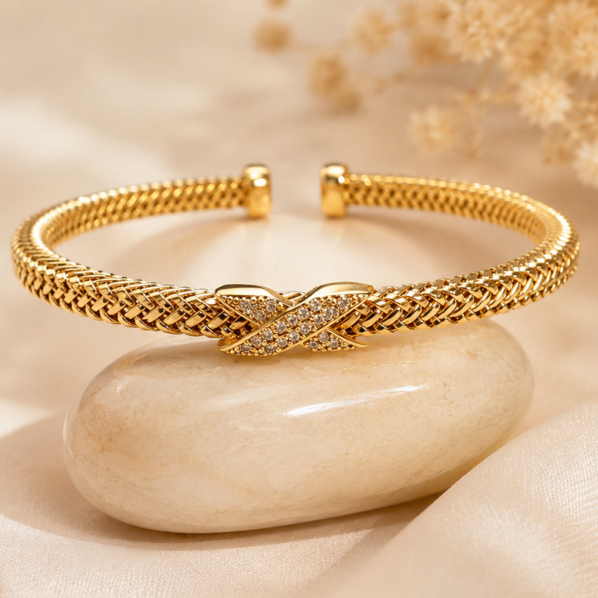 Celeste Weave Cuff Bracelet