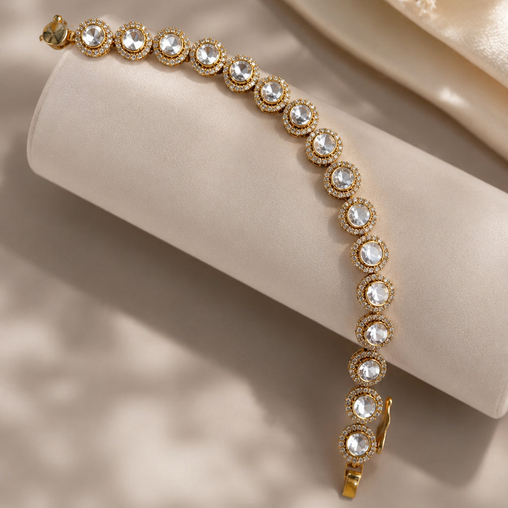 Regal Polki Line Bracelet