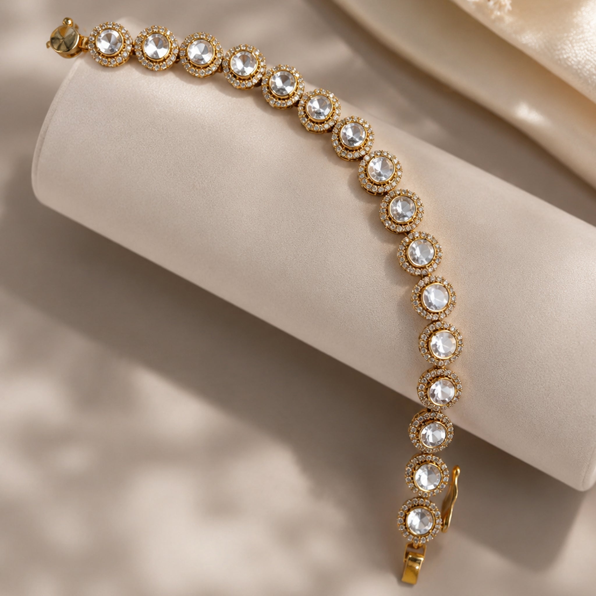 Regal Polki Line Bracelet