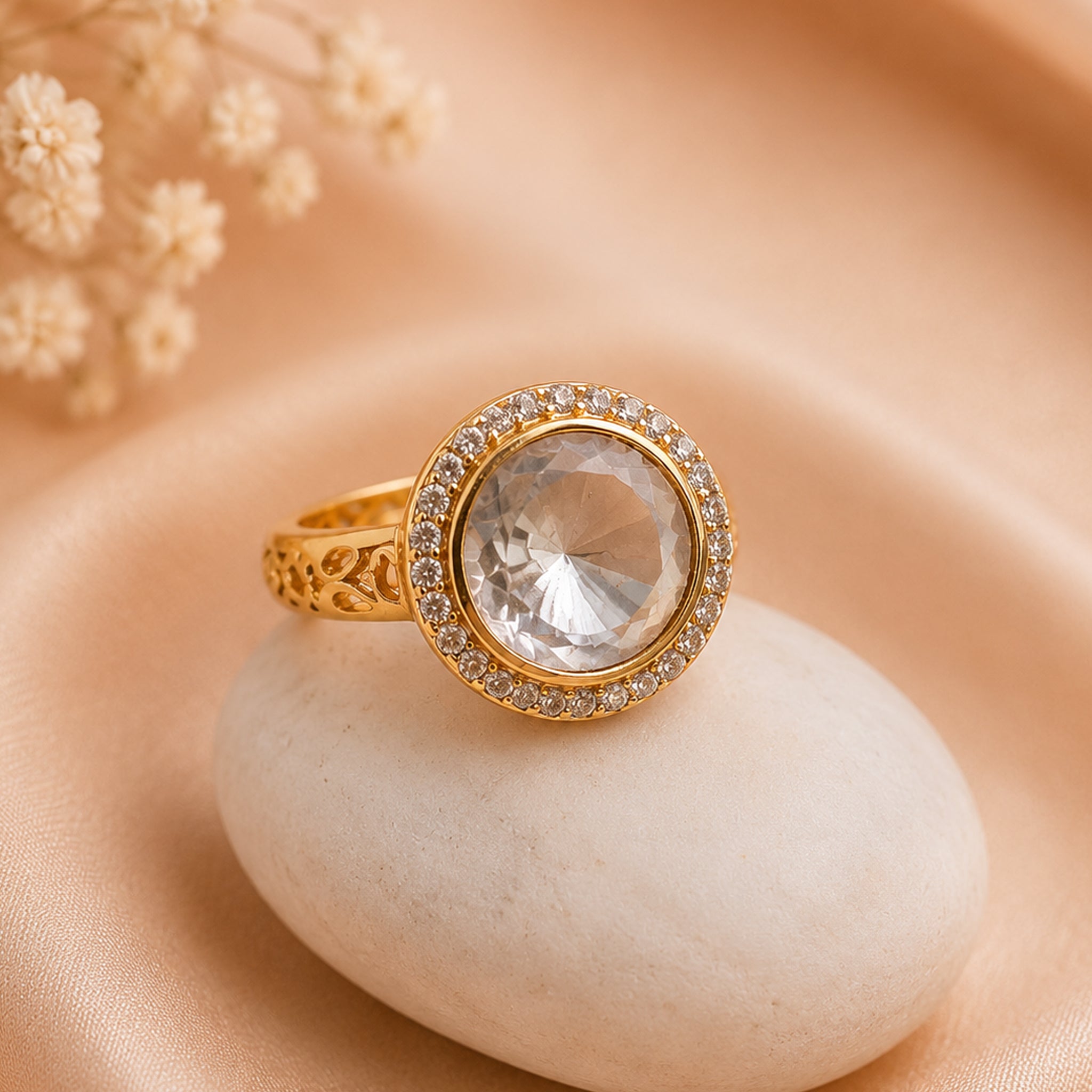 Celeste Halo Ring
