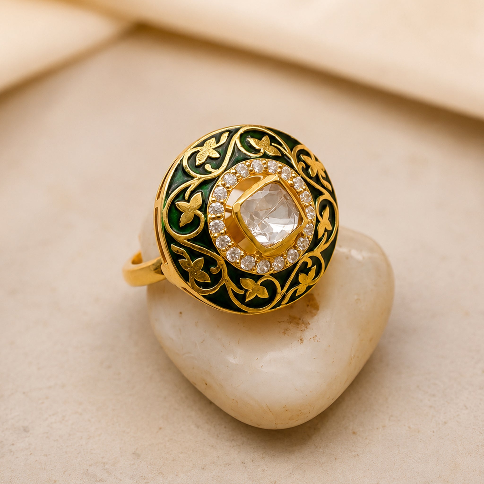 Royale Meenakari Ring
