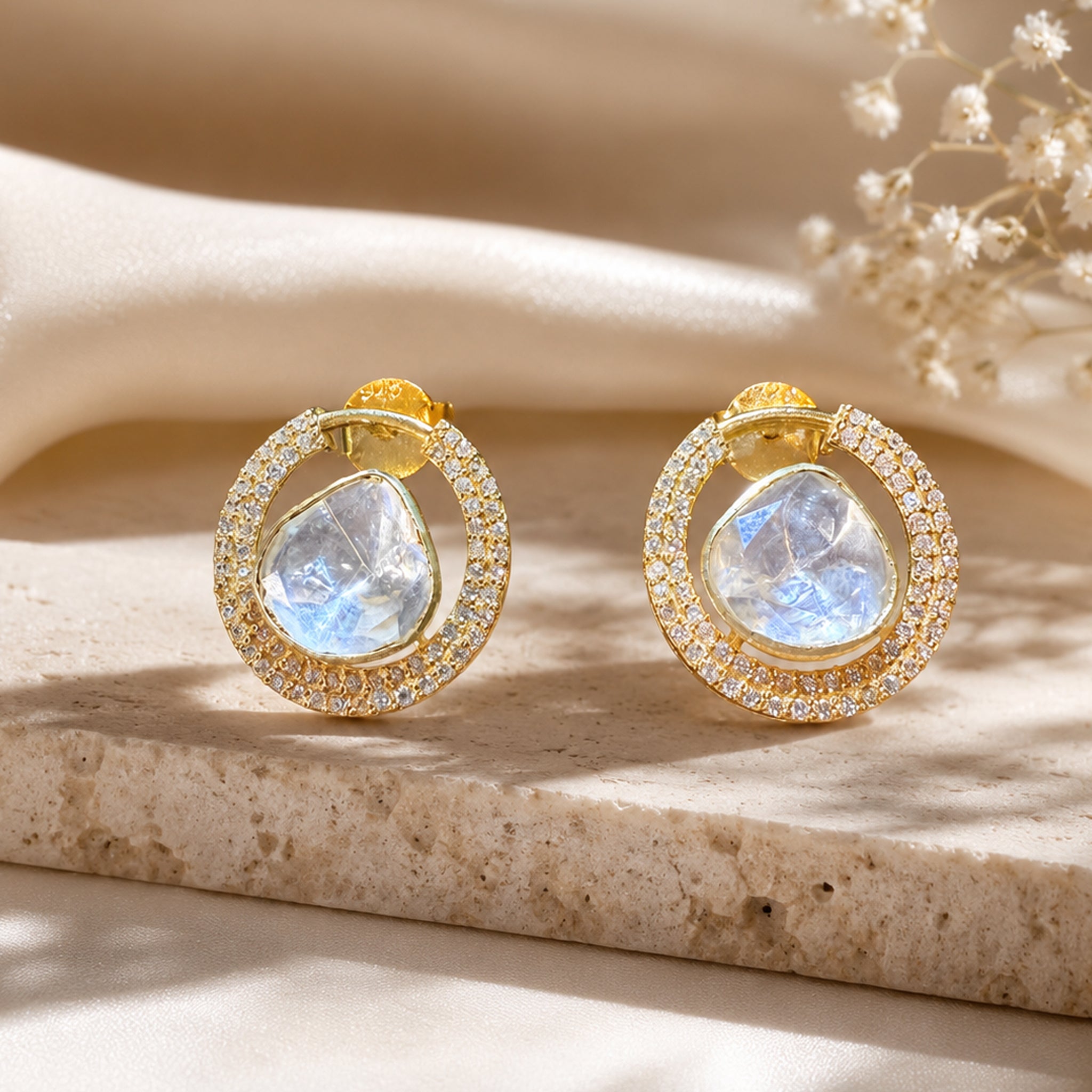 Aria Moon Studs