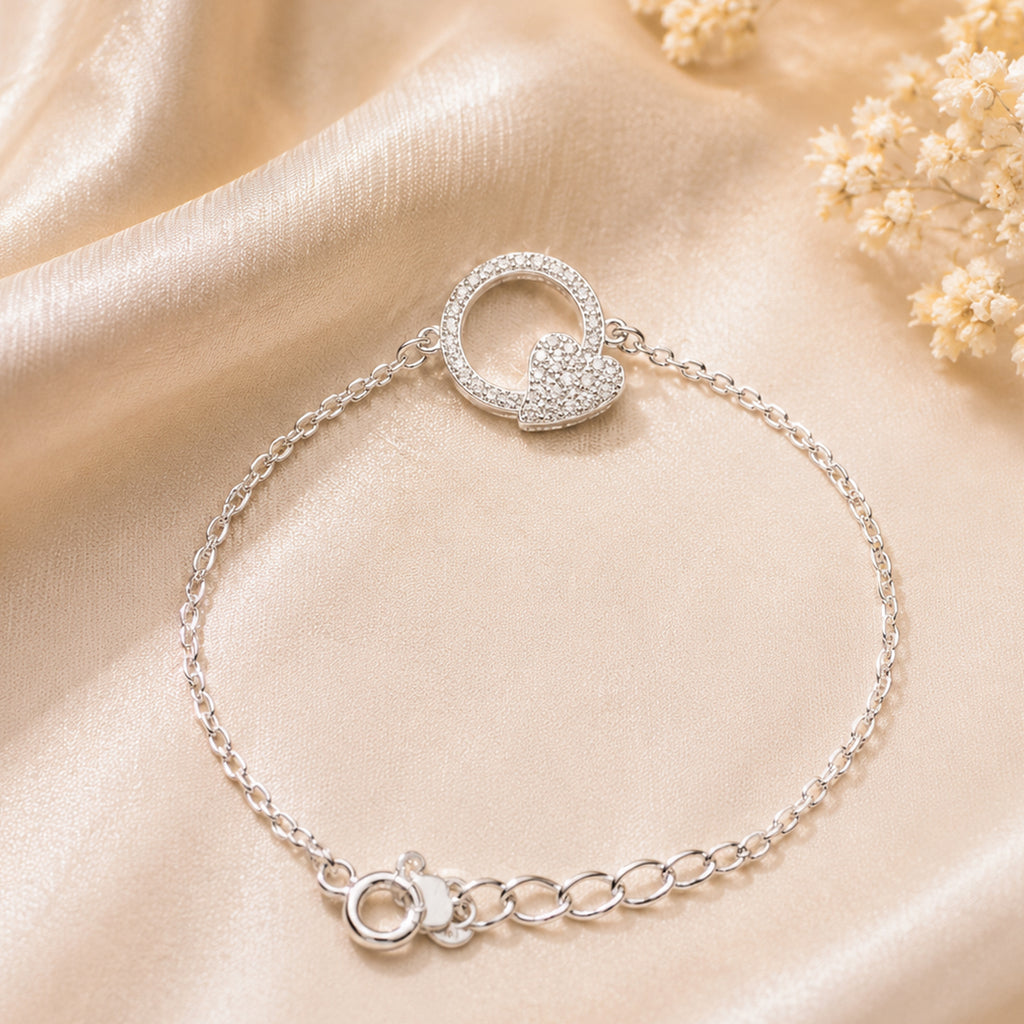 Eternal Heart Halo Bracelet