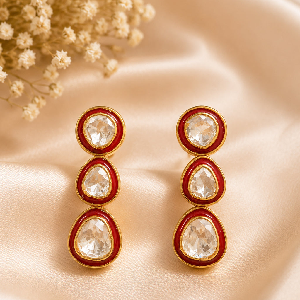 Aurelia Triple Drop Earrings