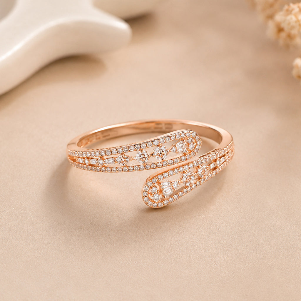 Celeste Bloom Open Cuff Bracelet