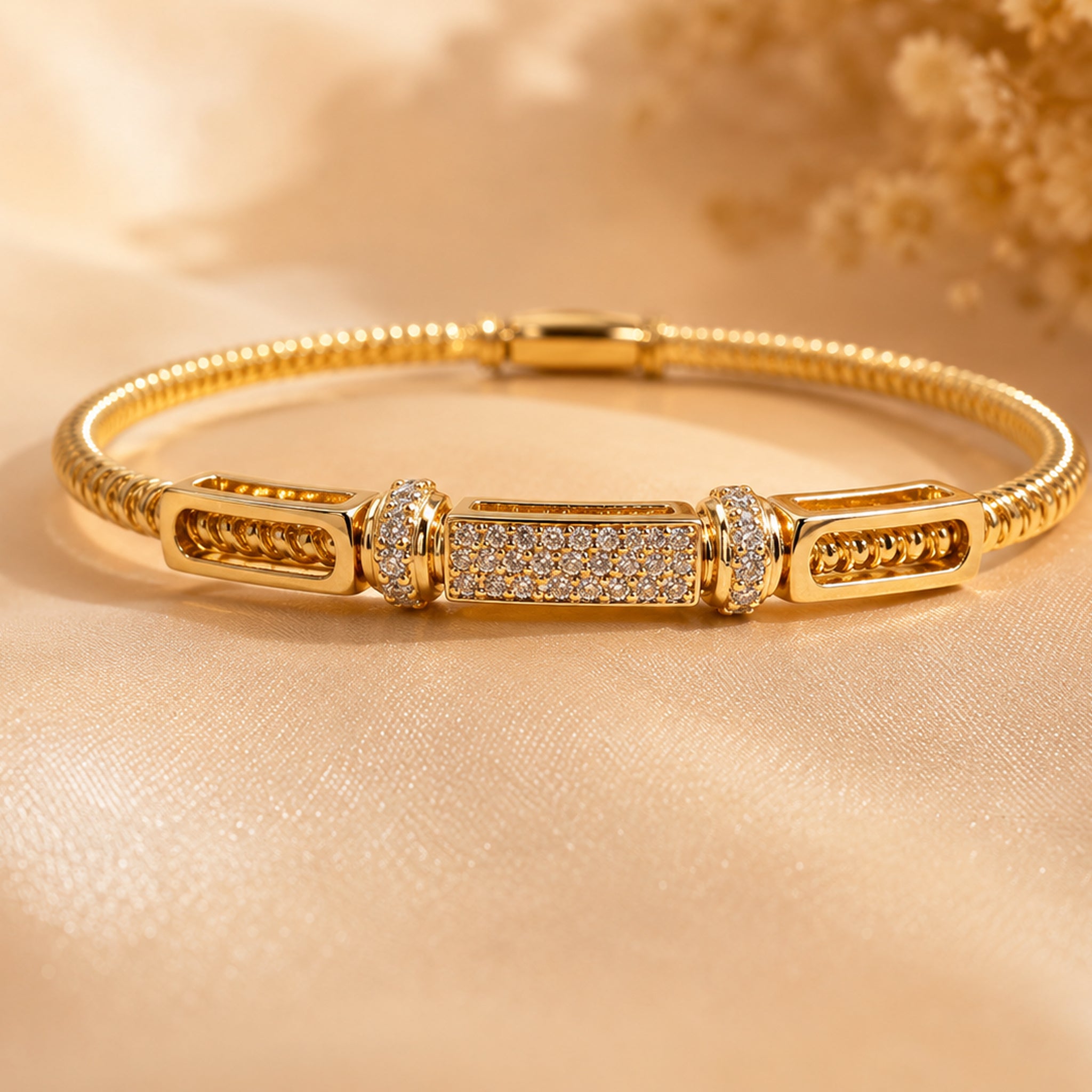 Regal Radiance Openable Bracelet