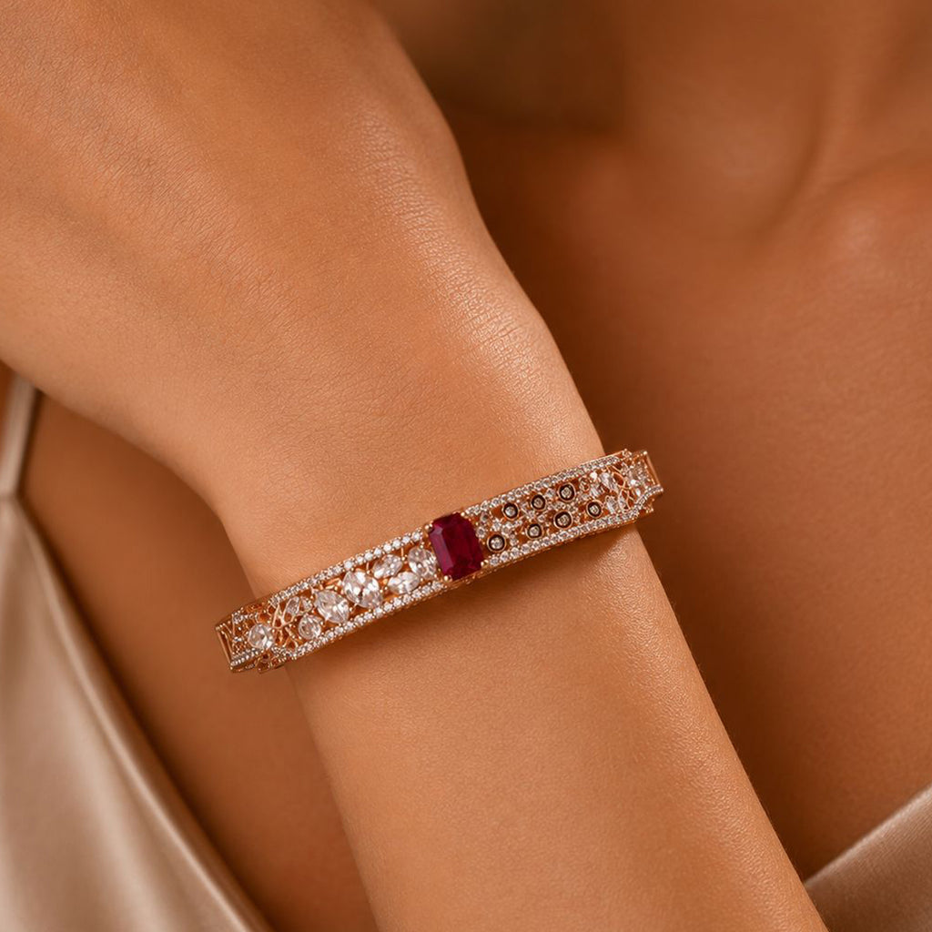 Ruby Veil Bracelet