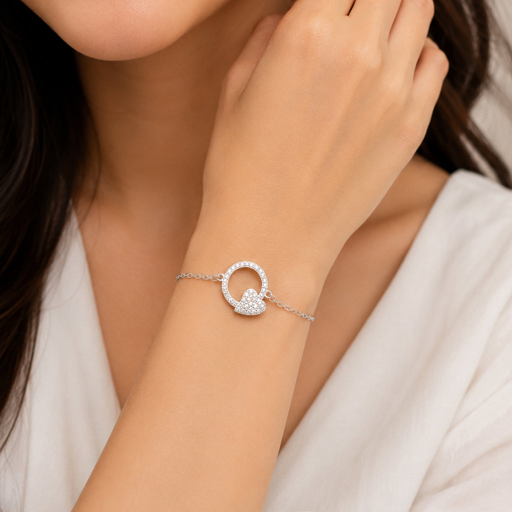 Eternal Heart Halo Bracelet