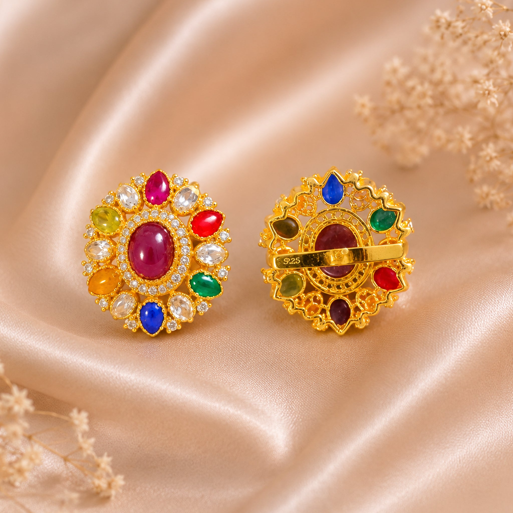 Noor-e-Navratna Studs