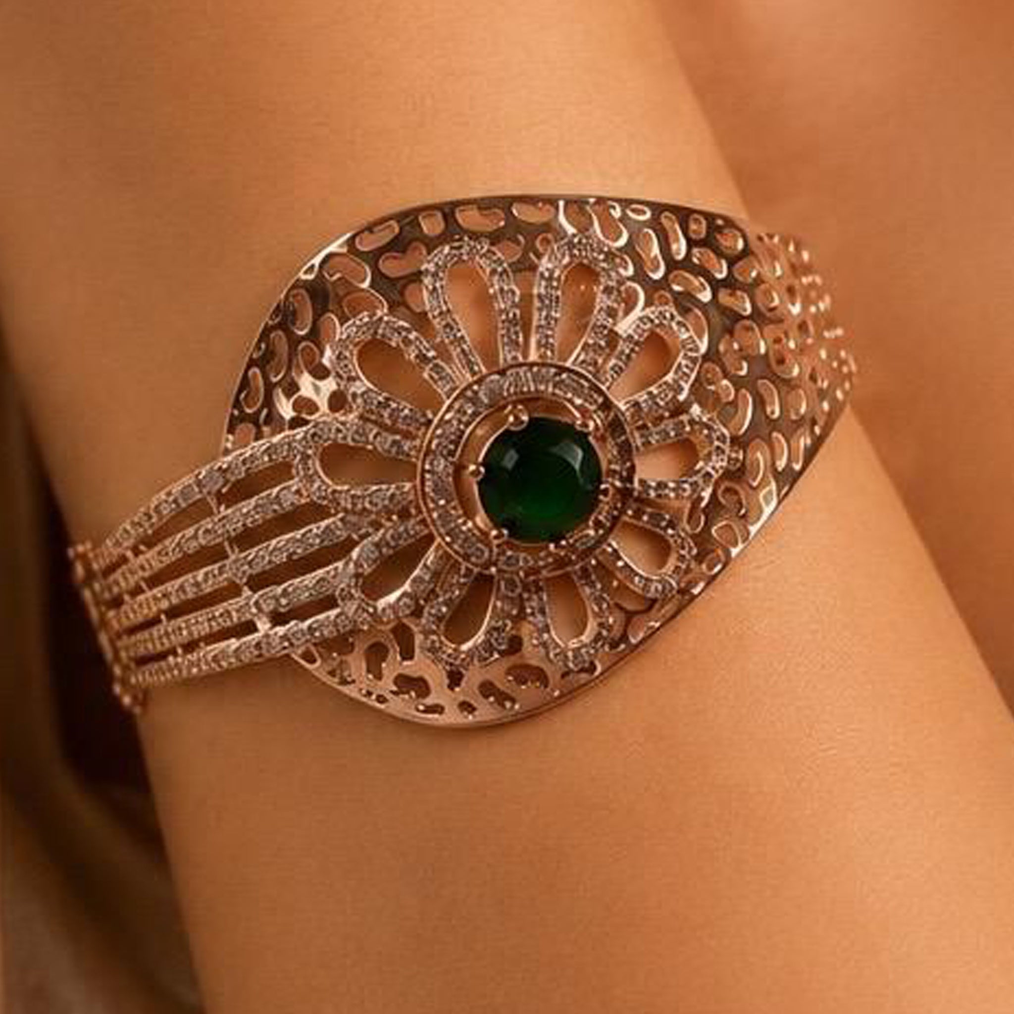 Celestia Greenstone Cuff