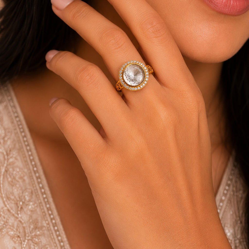 Celeste Halo Ring