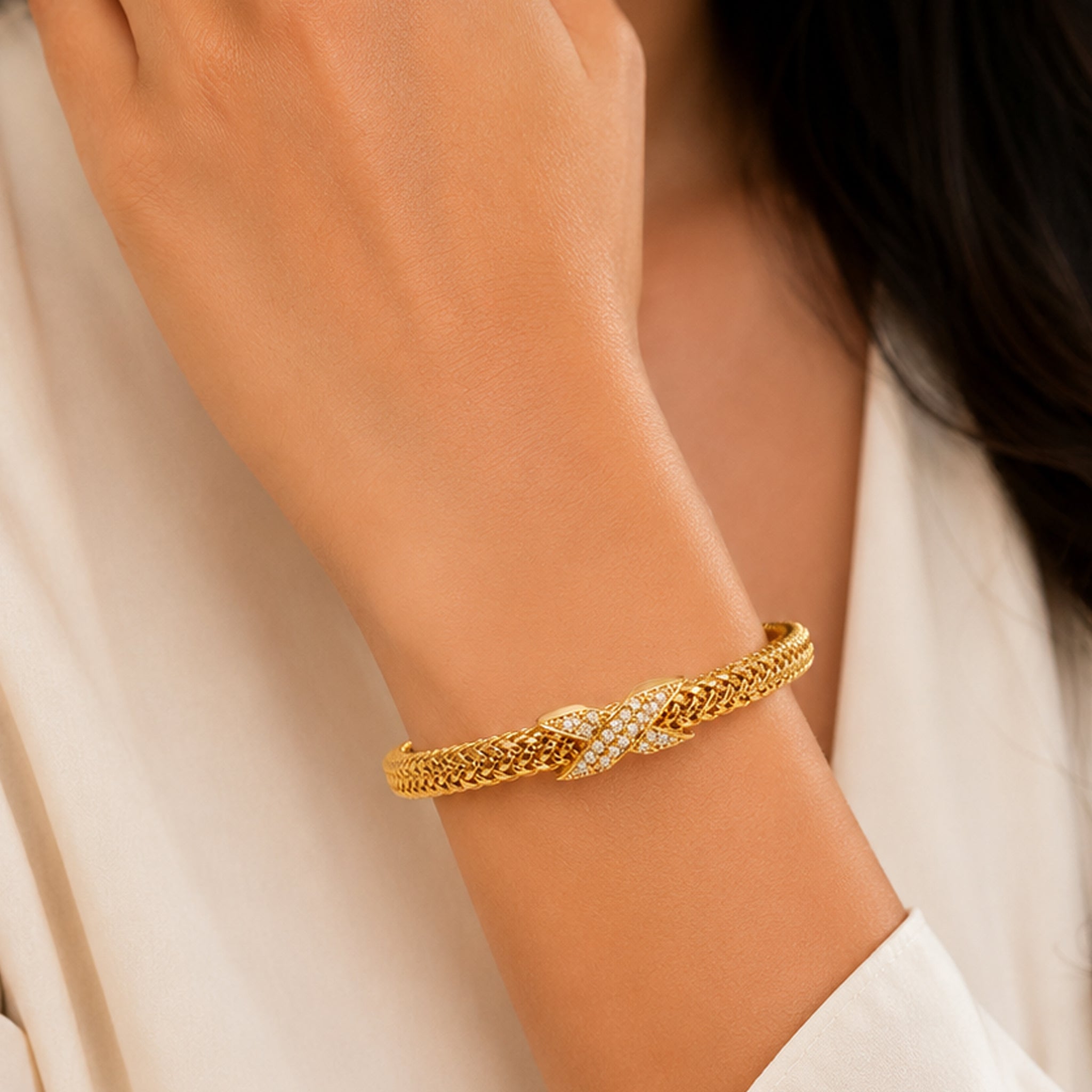 Celeste Weave Cuff Bracelet
