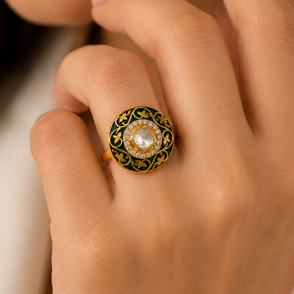 Royale Meenakari Ring