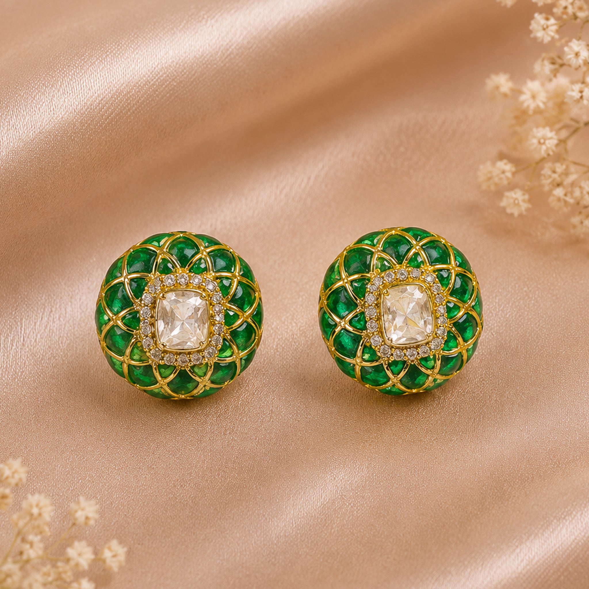 Nazaakat Polki Studs