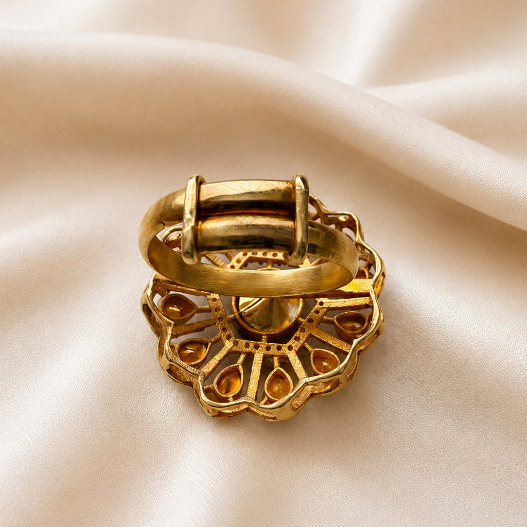 Ruby Radiance Bloom Ring