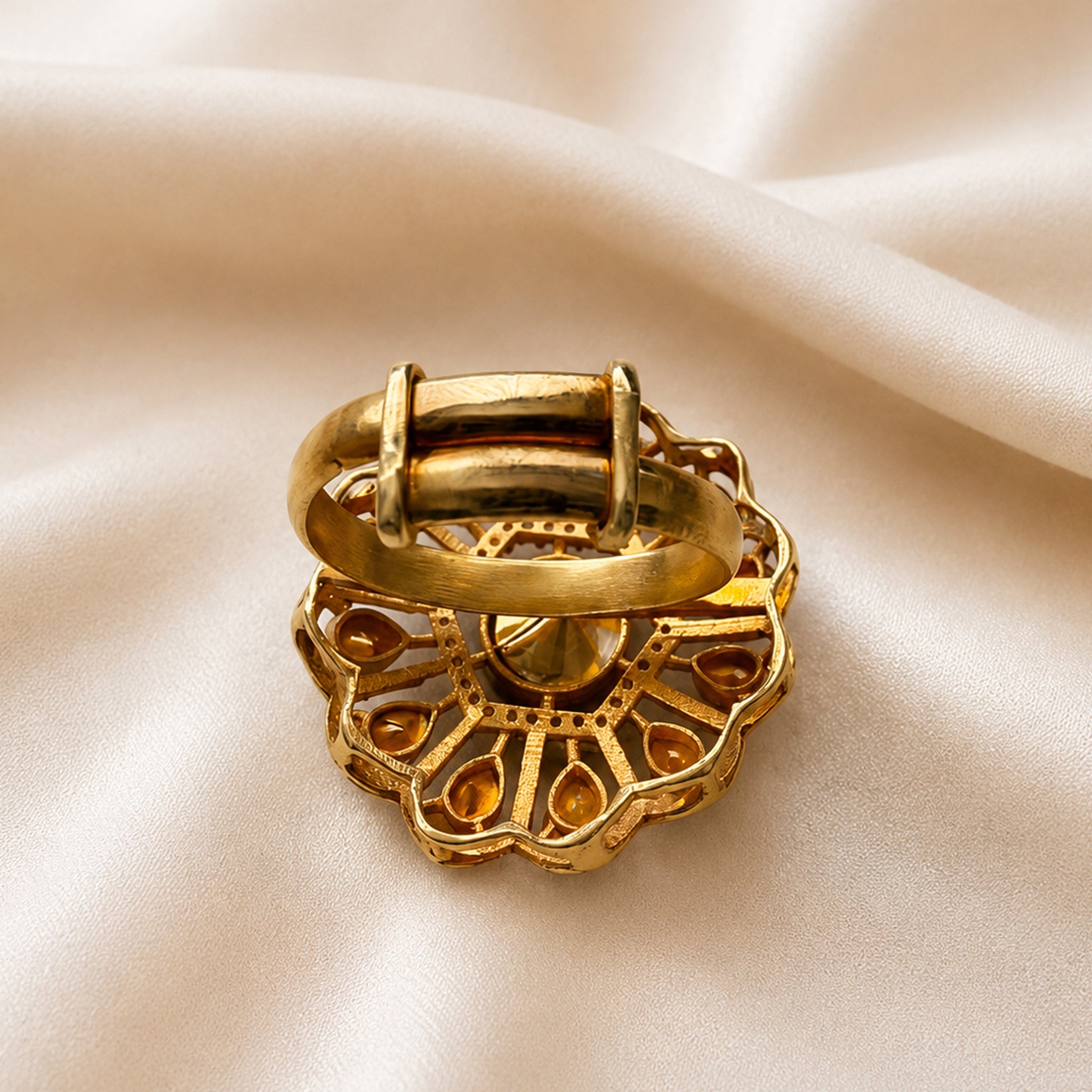 Ruby Radiance Bloom Ring