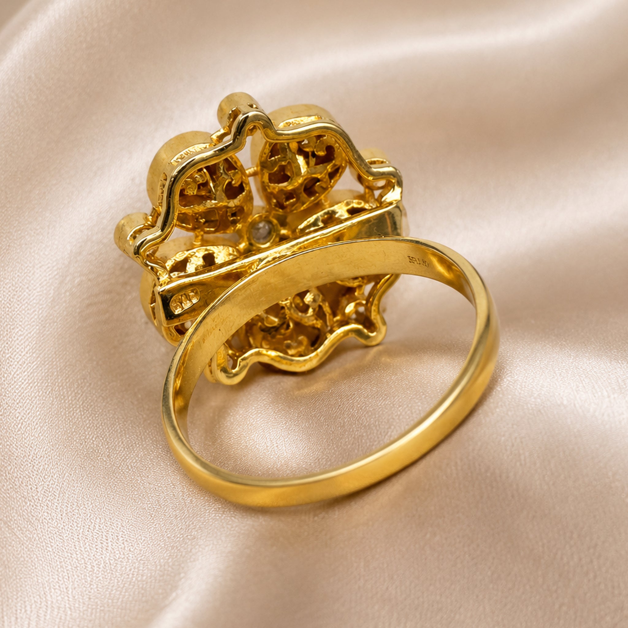 Moissanite Blossom Ring