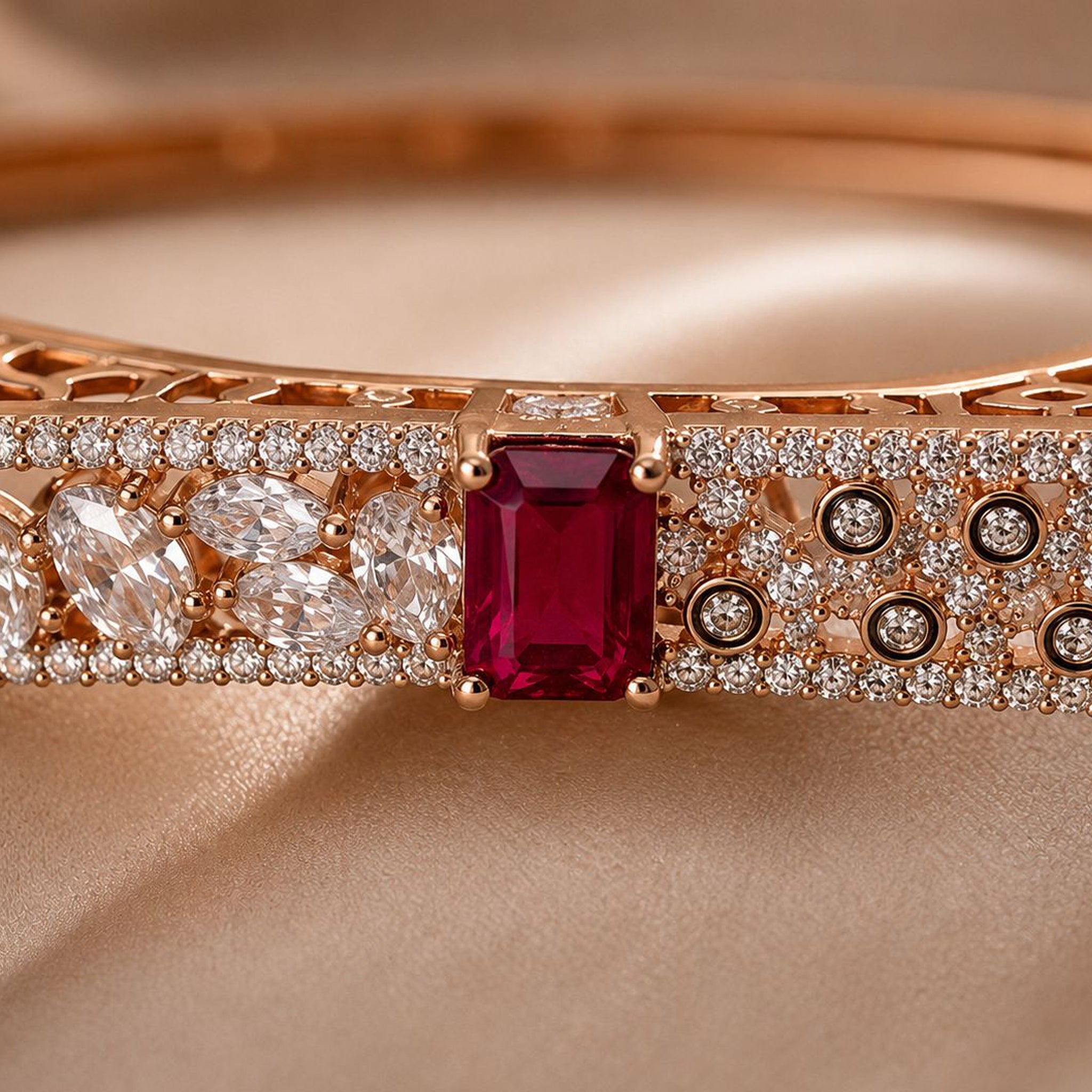 Ruby Veil Bracelet