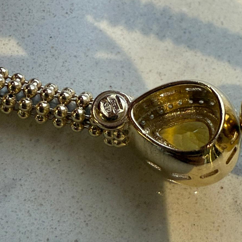 Golden Aura Citrine Cuff Bracelet