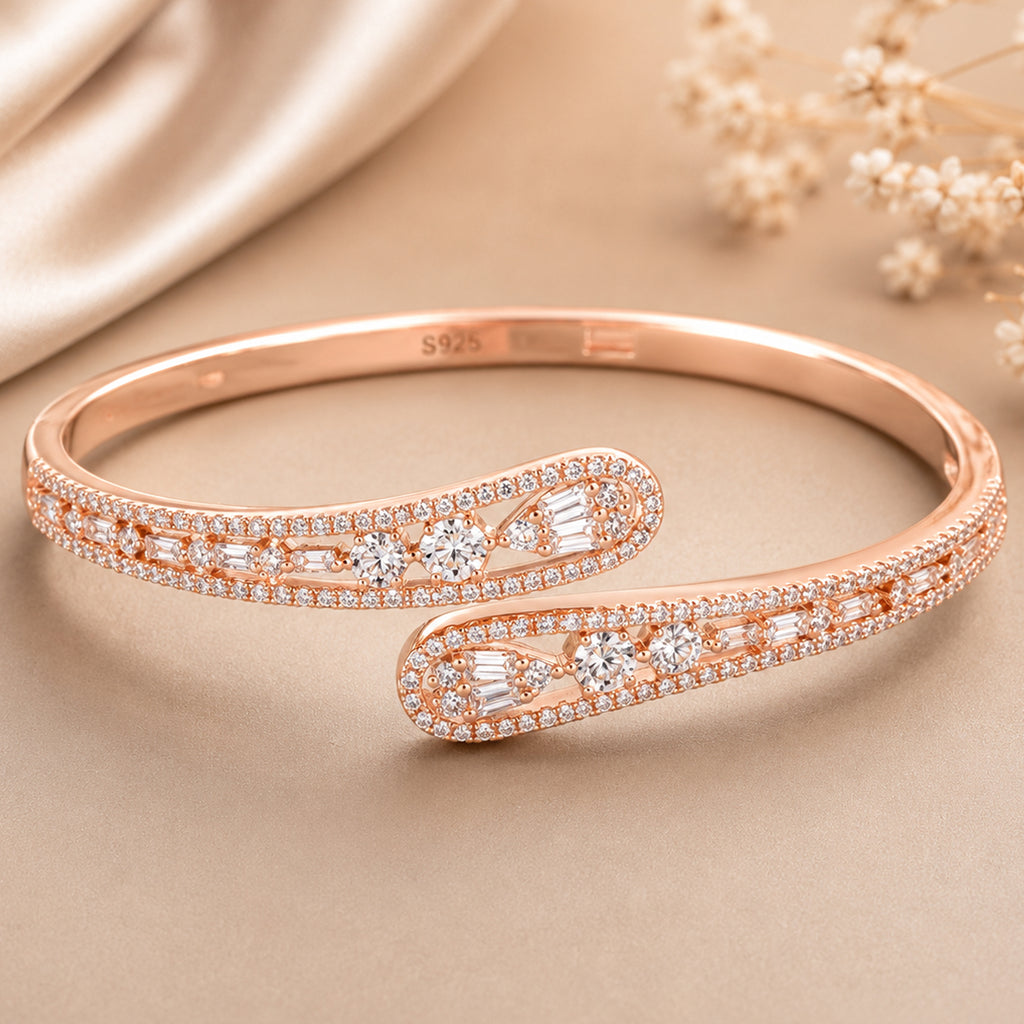 Celeste Bloom Open Cuff Bracelet