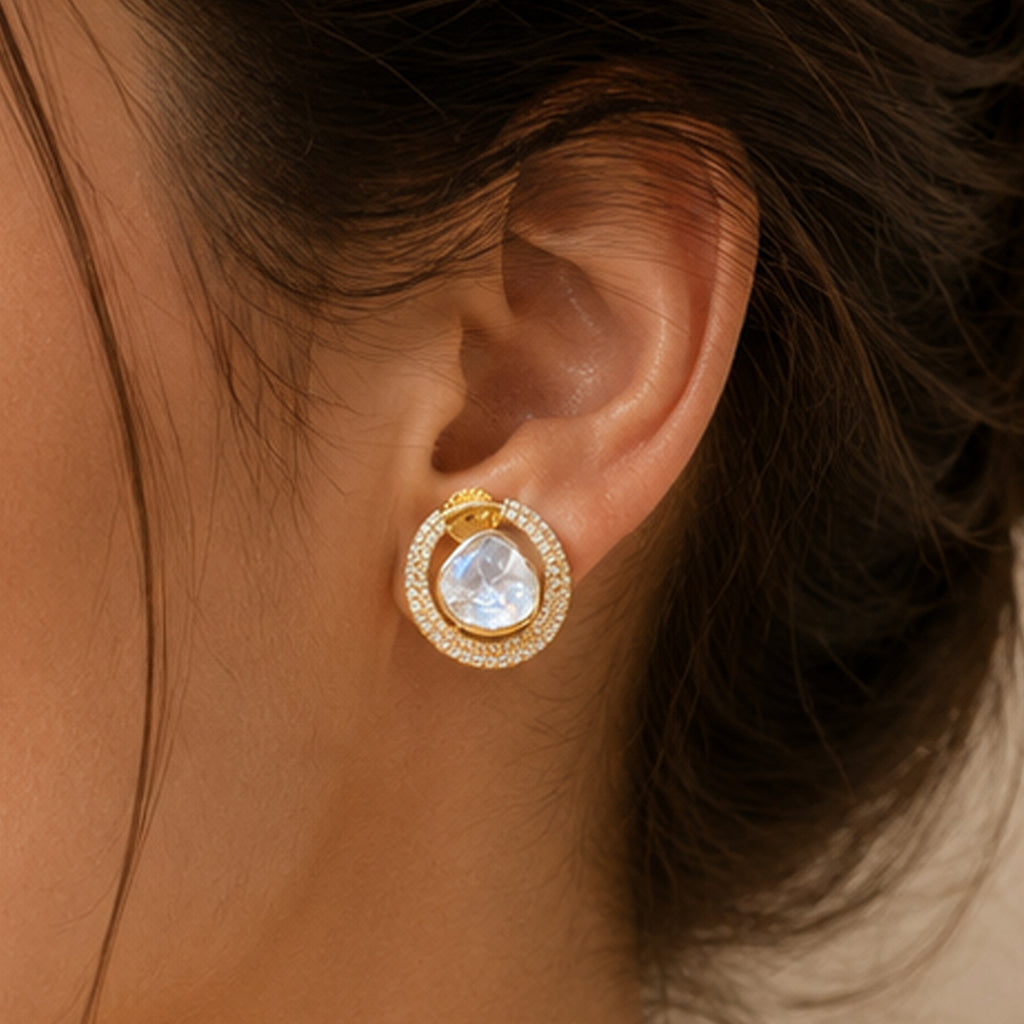 Aria Moon Studs