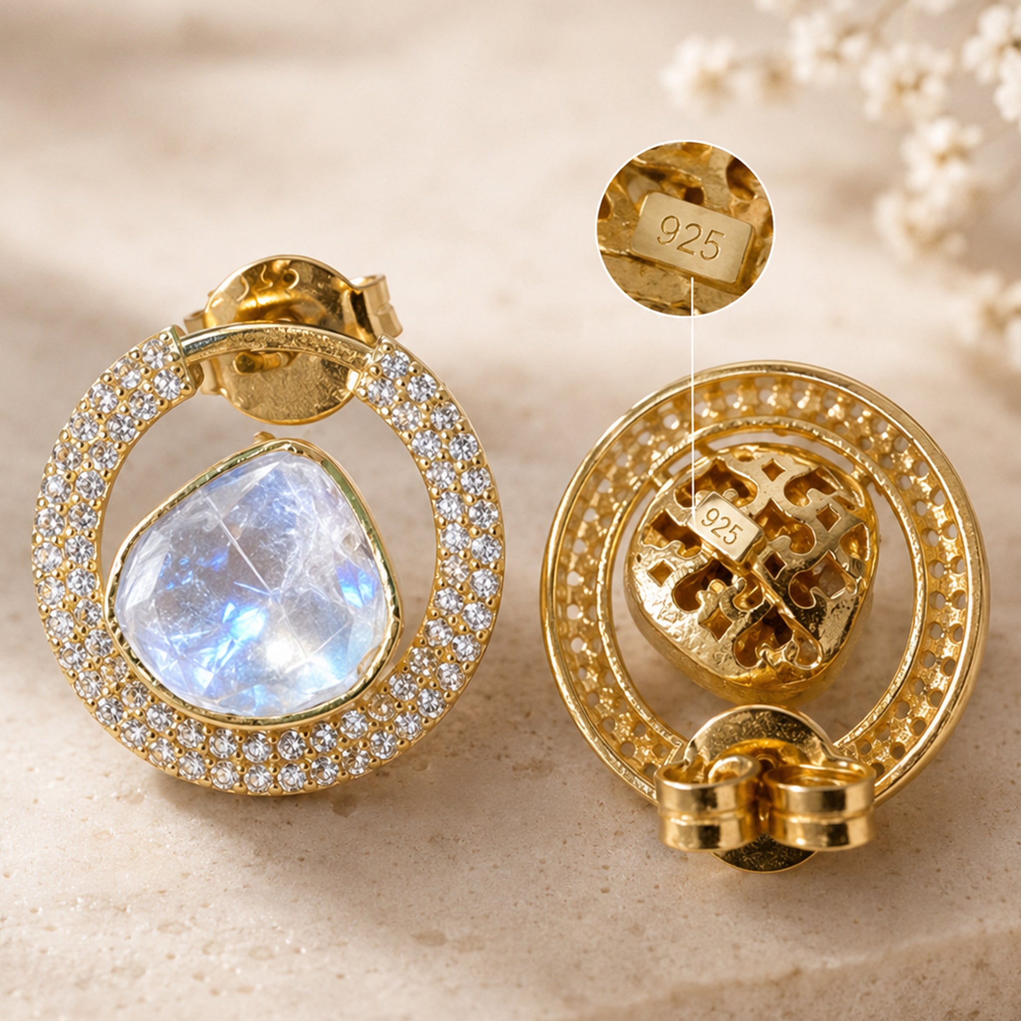 Aria Moon Studs