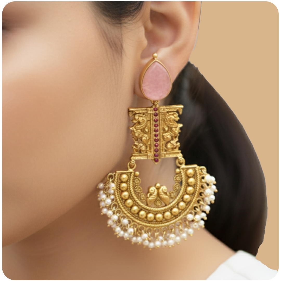 The Pinkmoon Chandbali