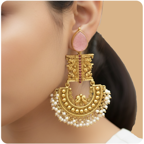 The Pinkmoon Chandbali