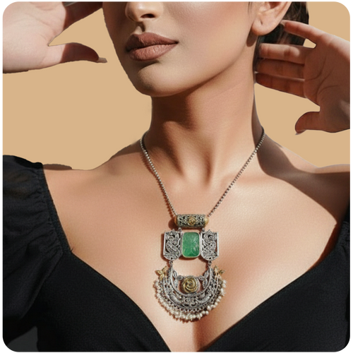 Emerald Rose Necklace