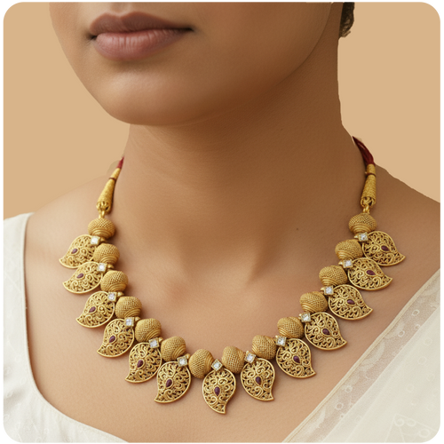 Heritage Mango Leaf Necklace